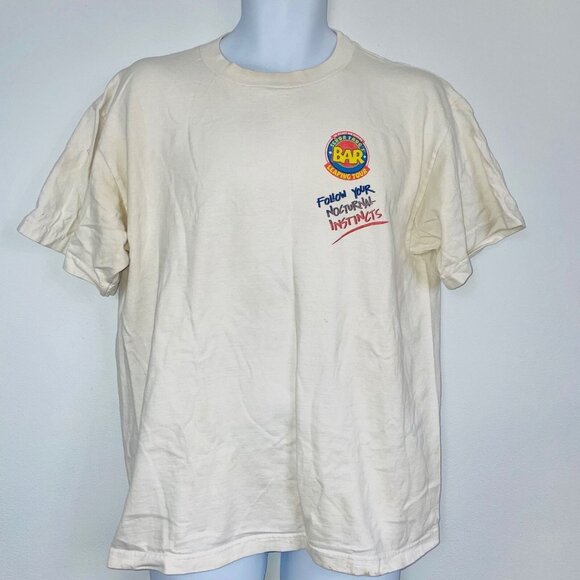 Vintage 90s I Survived Senor Frogs Bar Tour Mens L T-Shirt White - Picture 3 of 11